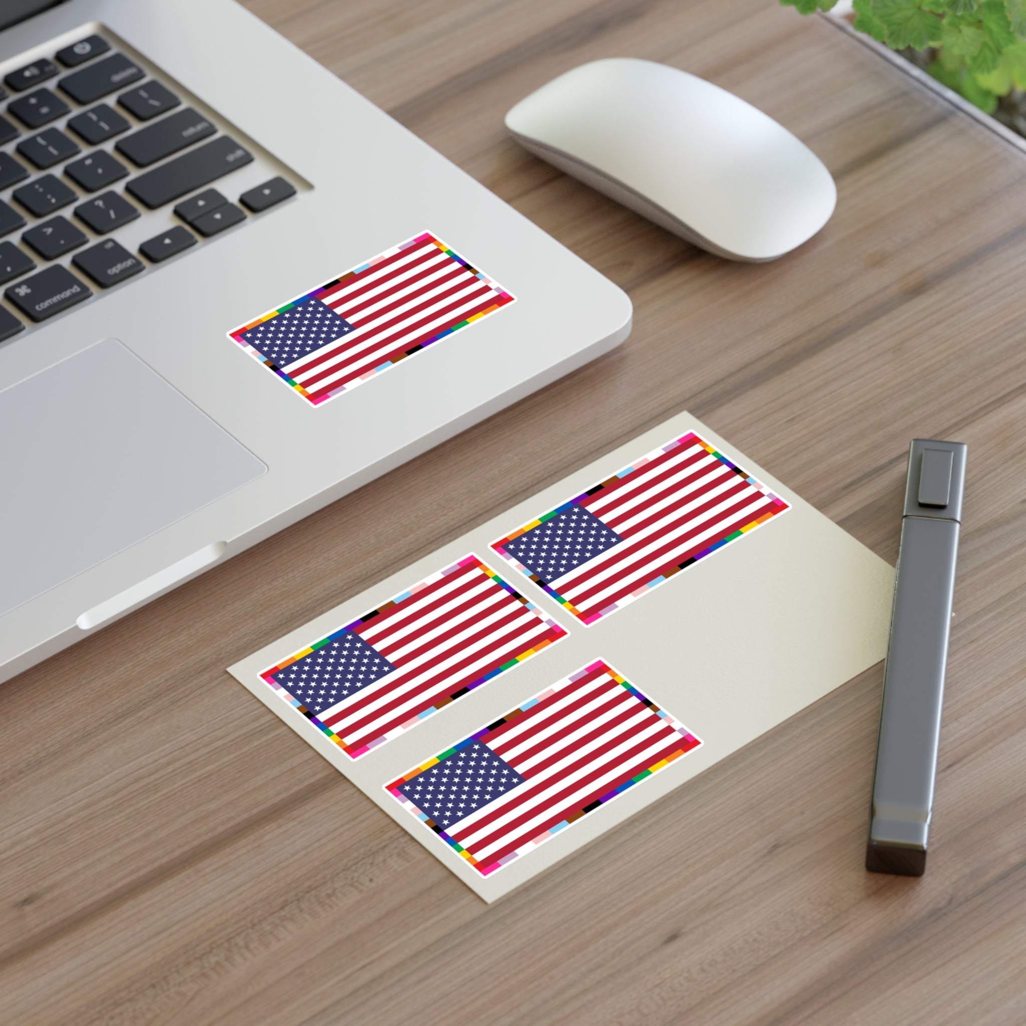 American Unity Flag Sticker Sheet —Pride & Inclusion LGBTQ+