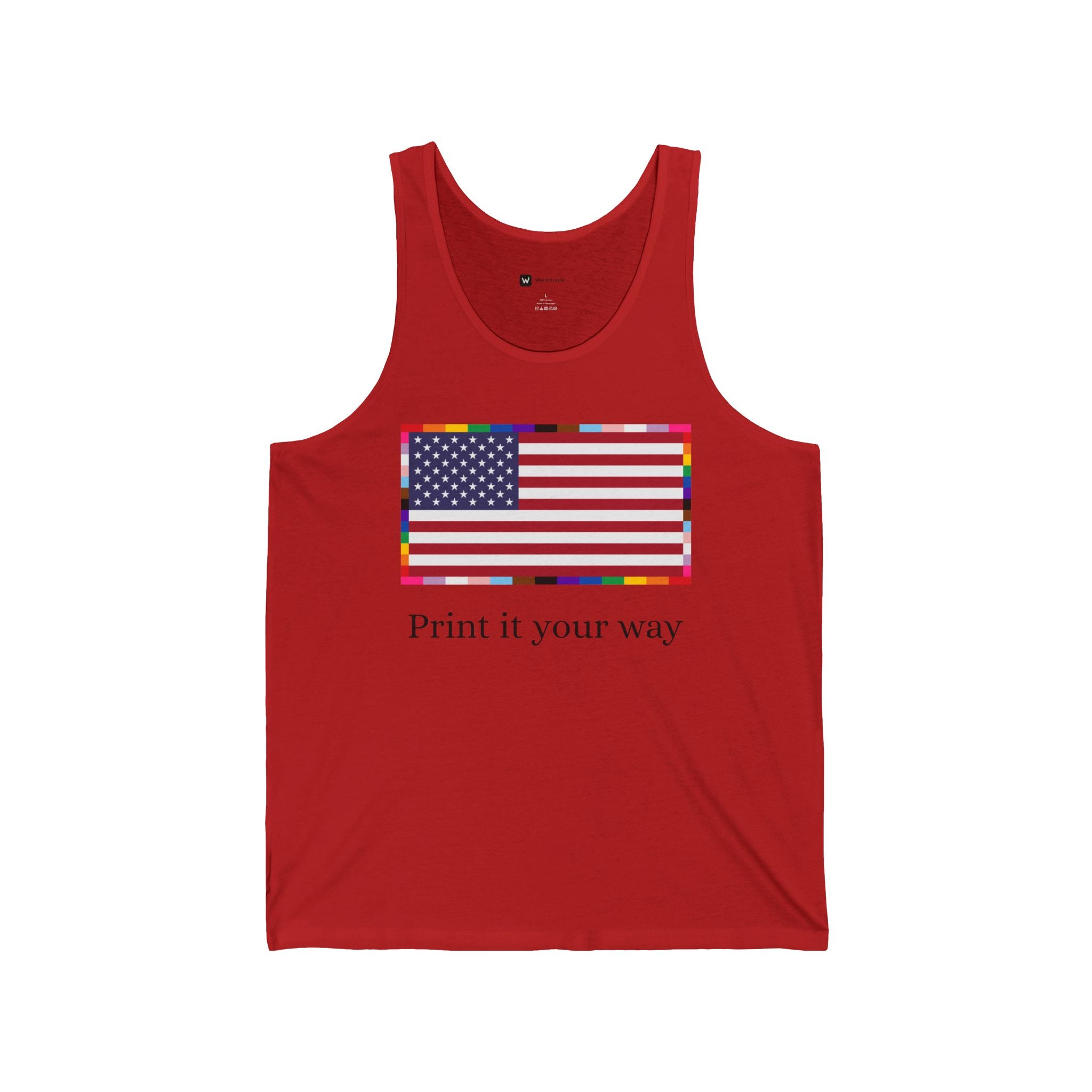 American Unity Flag Tank Top — Pride USA Patriotic Tank