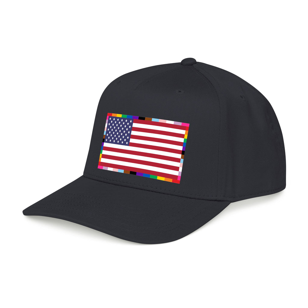 American Unity Flag Baseball Cap - USA Patriotic LGBTQ+ Pride