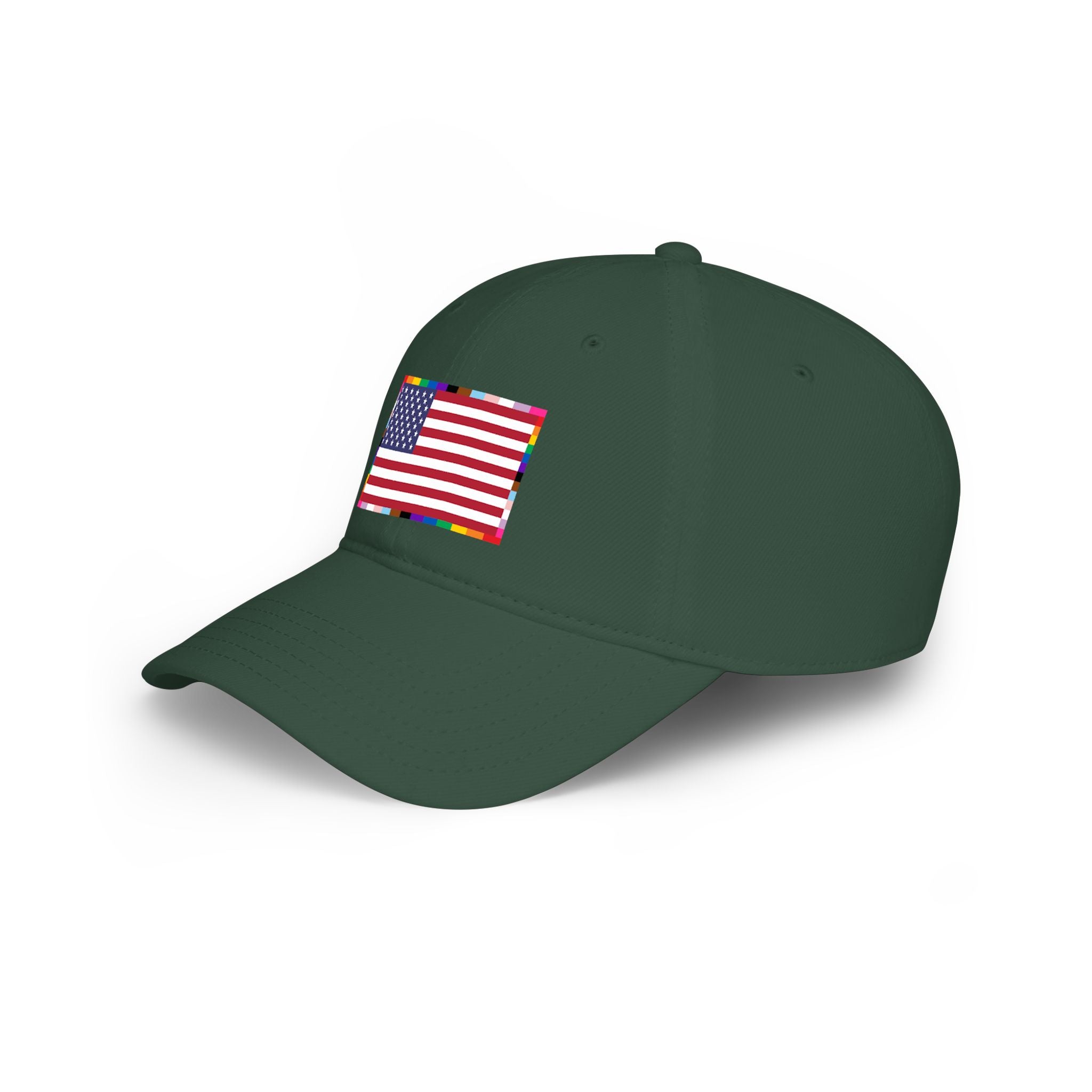 American Unity Flag Baseball Cap — USA Flag, LGBTQ+ Pride Diversity Inclusion