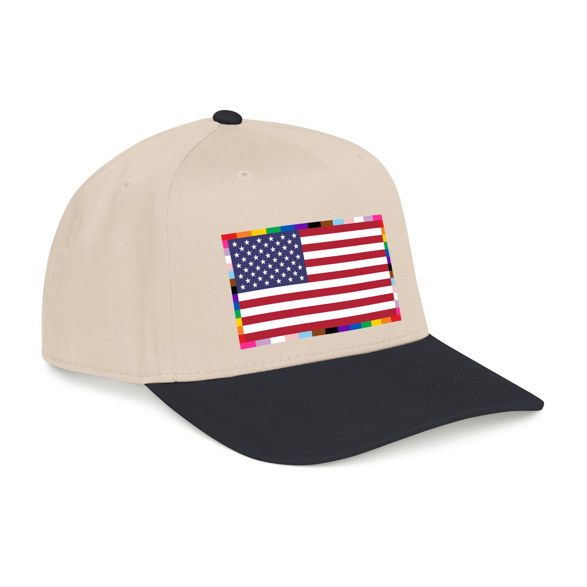 American Unity Flag Baseball Cap - USA Patriotic LGBTQ+ Pride