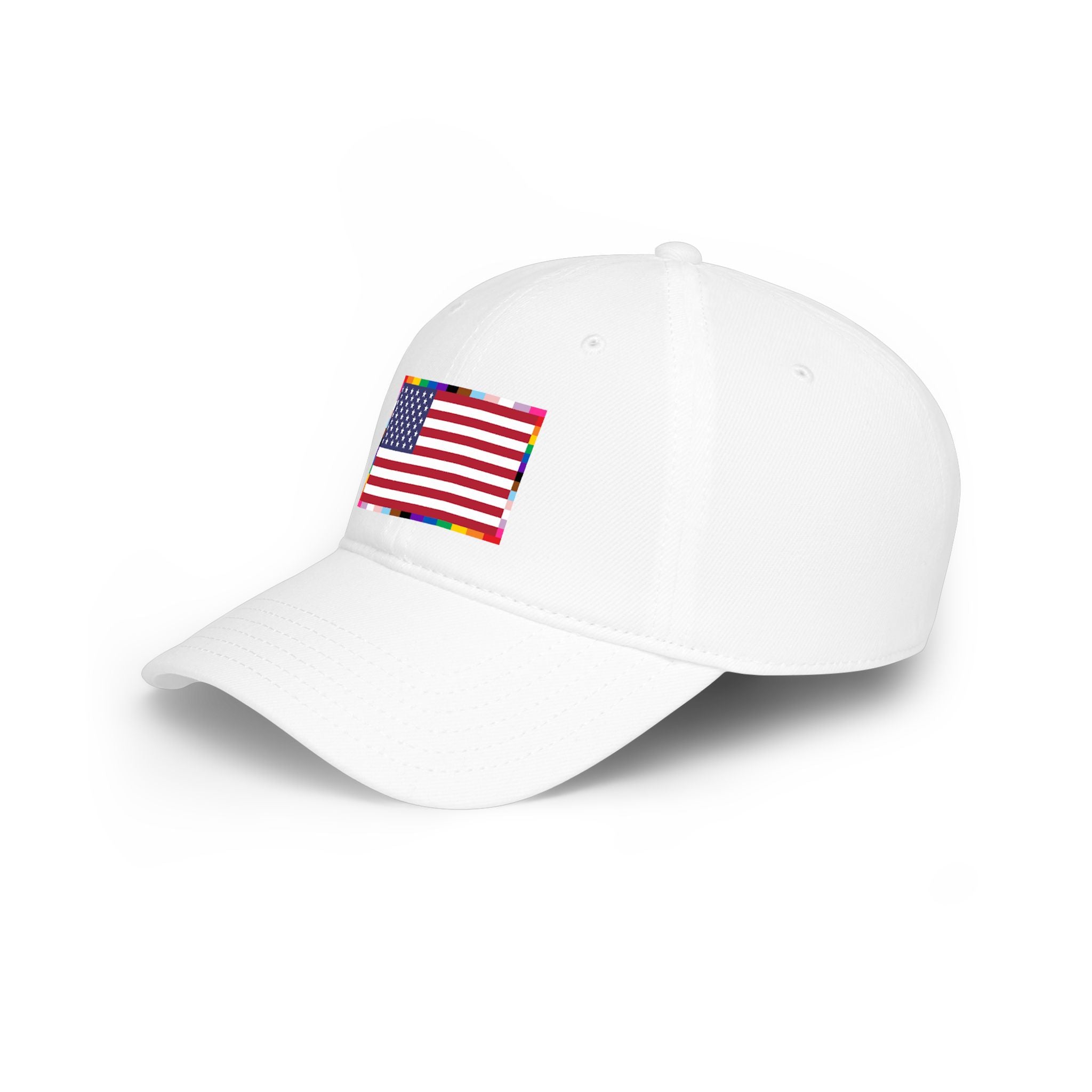 American Unity Flag Baseball Cap — USA Flag, LGBTQ+ Pride Diversity Inclusion