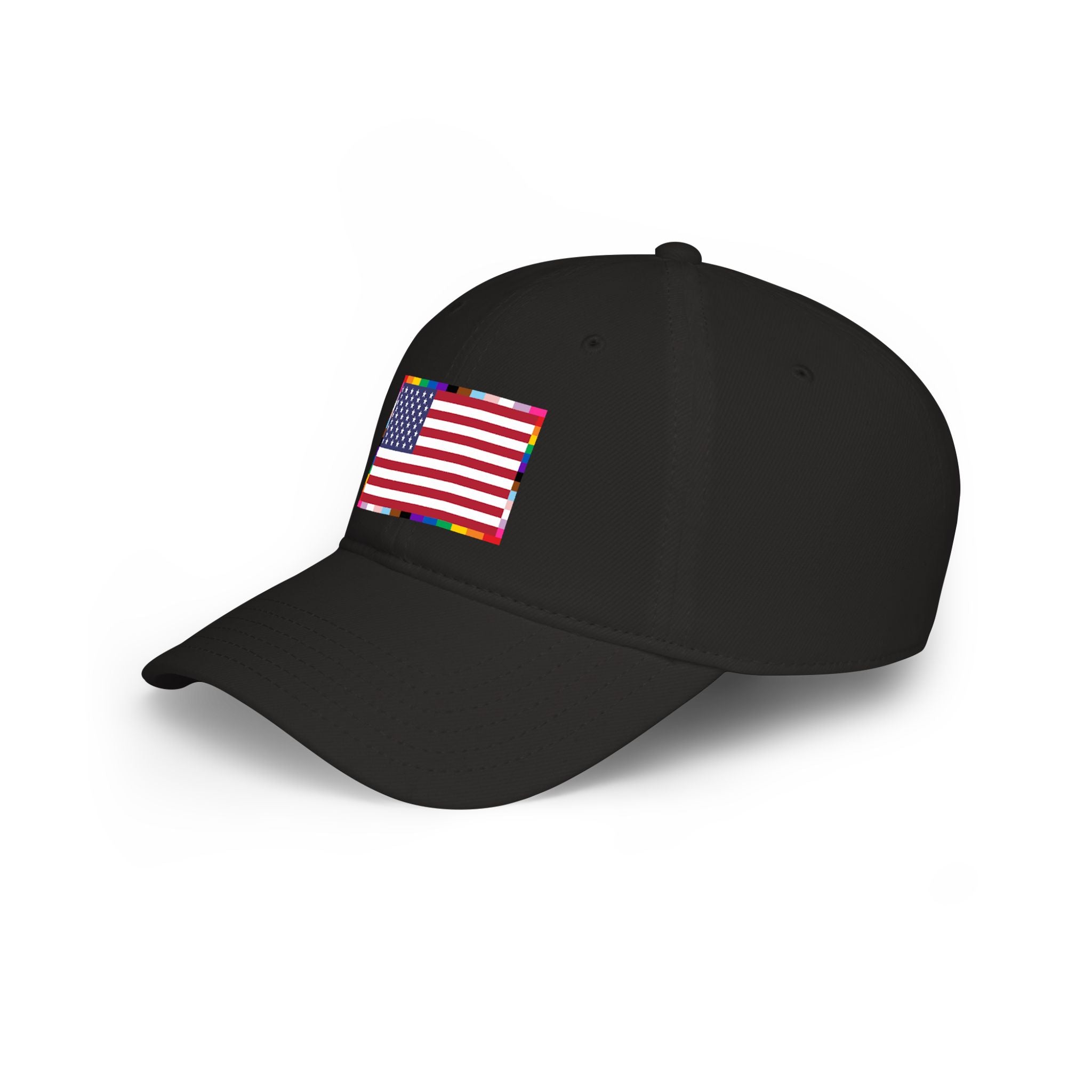 American Unity Flag Baseball Cap — USA Flag, LGBTQ+ Pride Diversity Inclusion