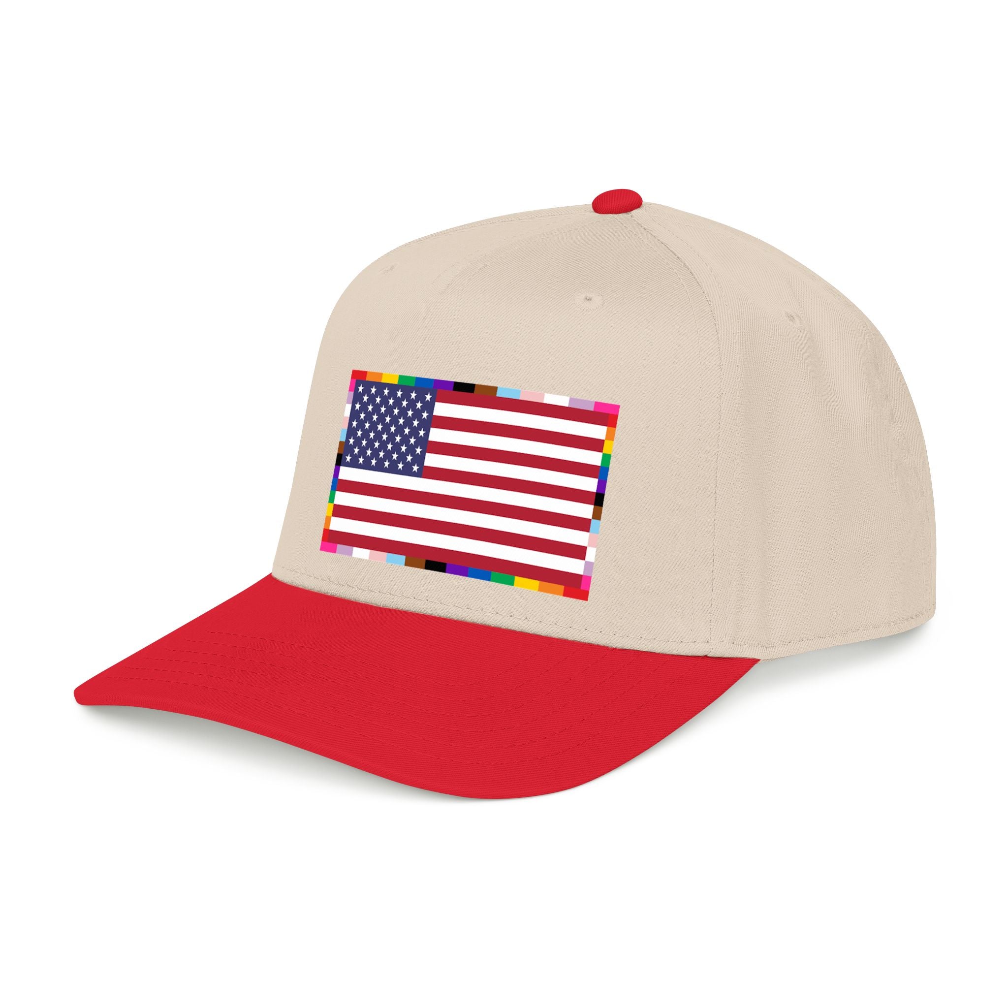 American Unity Flag Baseball Cap - USA Patriotic LGBTQ+ Pride