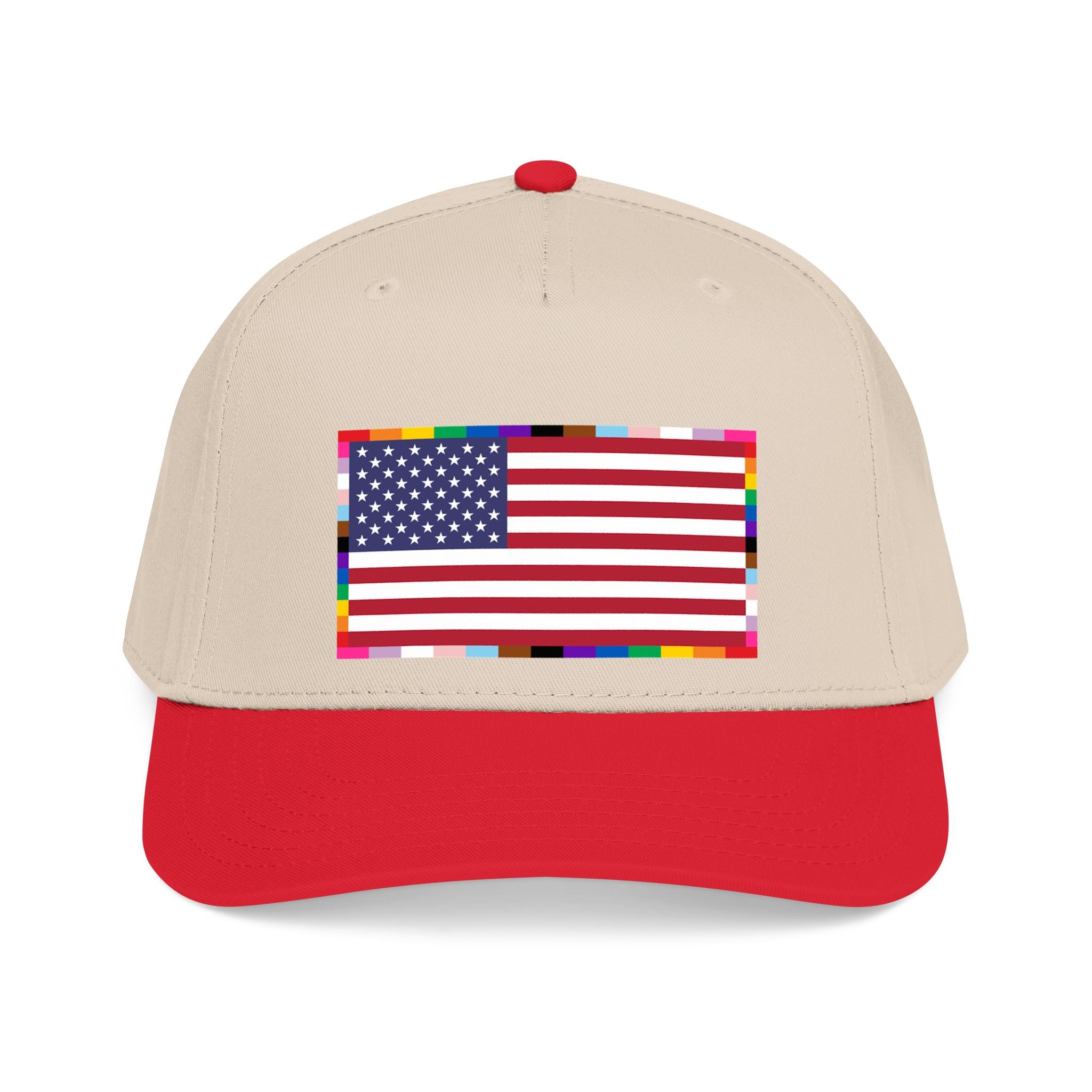 American Unity Flag Baseball Cap - USA Patriotic LGBTQ+ Pride