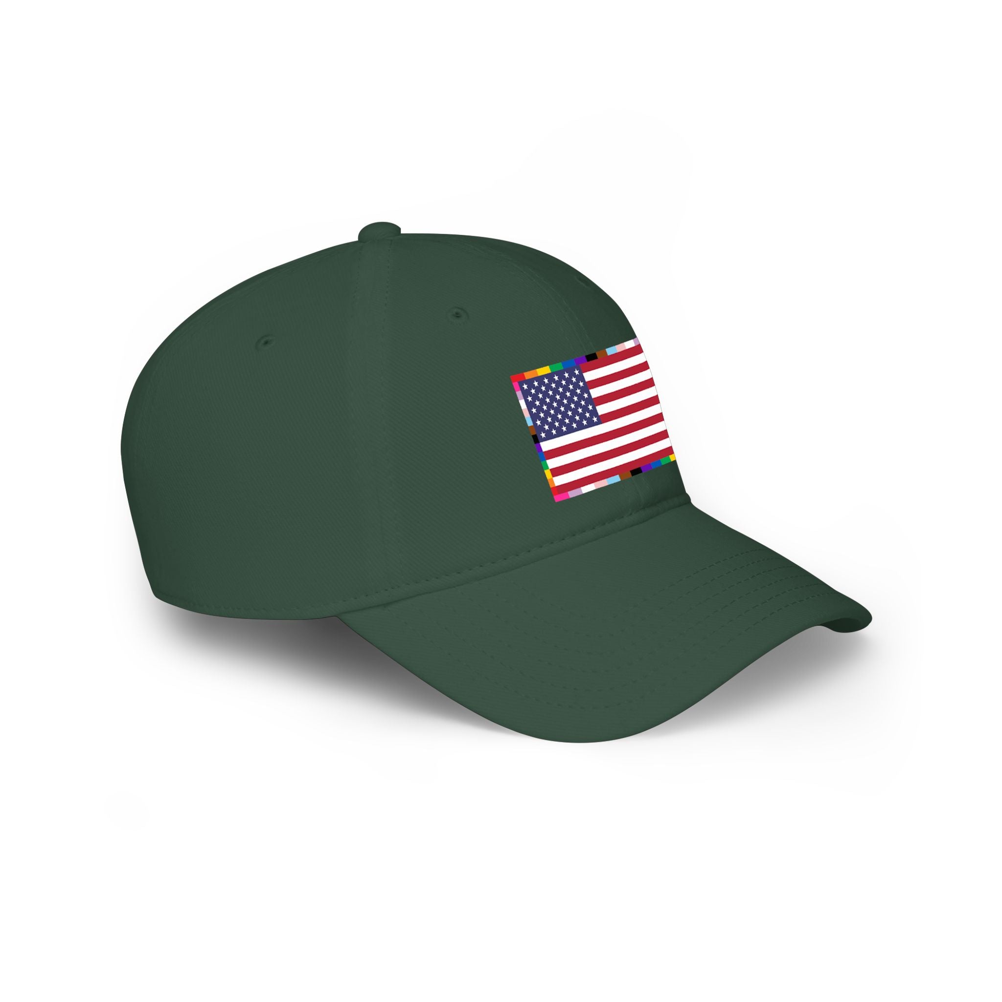 American Unity Flag Baseball Cap — USA Flag, LGBTQ+ Pride Diversity Inclusion