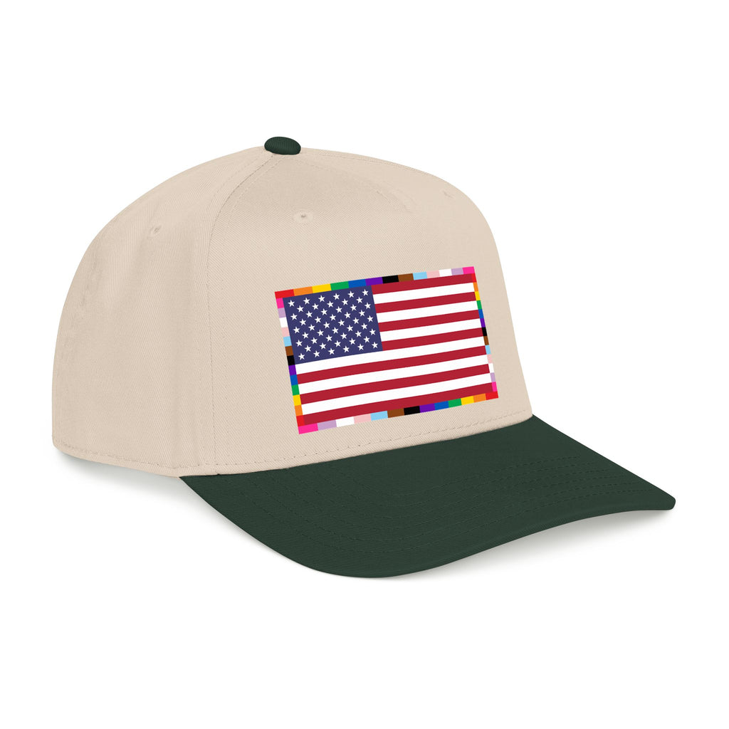 American Unity Flag Baseball Cap - USA Patriotic LGBTQ+ Pride