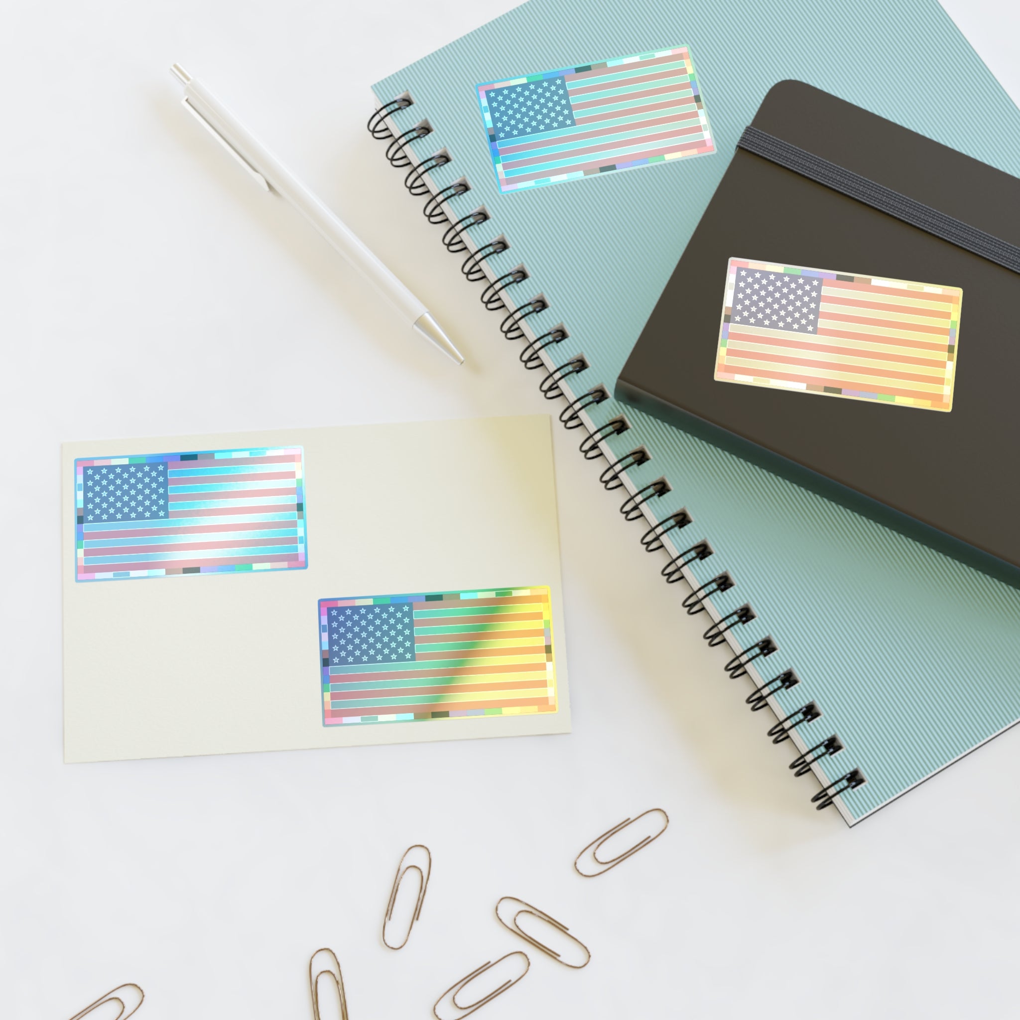 American Unity Flag Sticker Sheet —Pride & Inclusion LGBTQ+