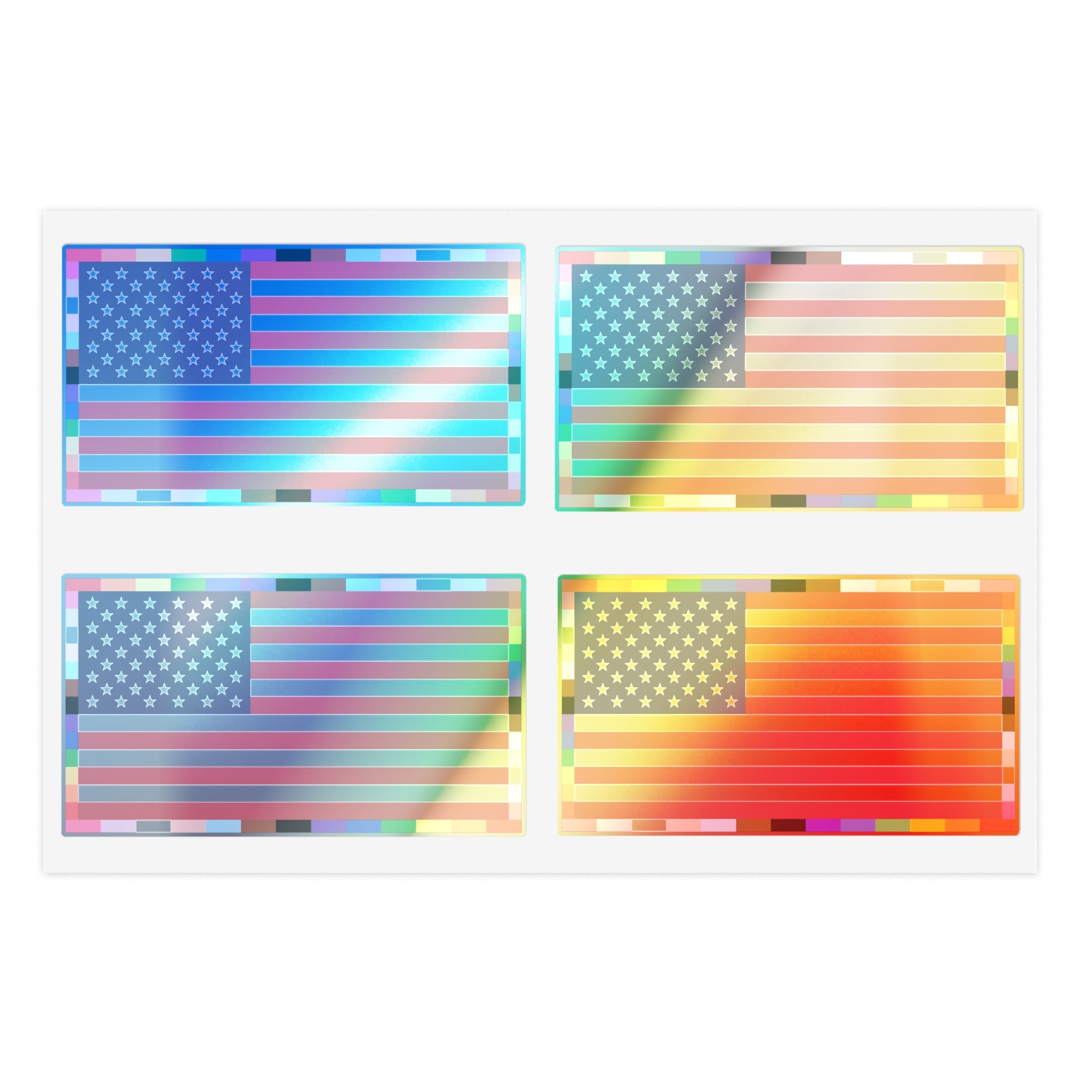 American Unity Flag Sticker Sheet —Pride & Inclusion LGBTQ+