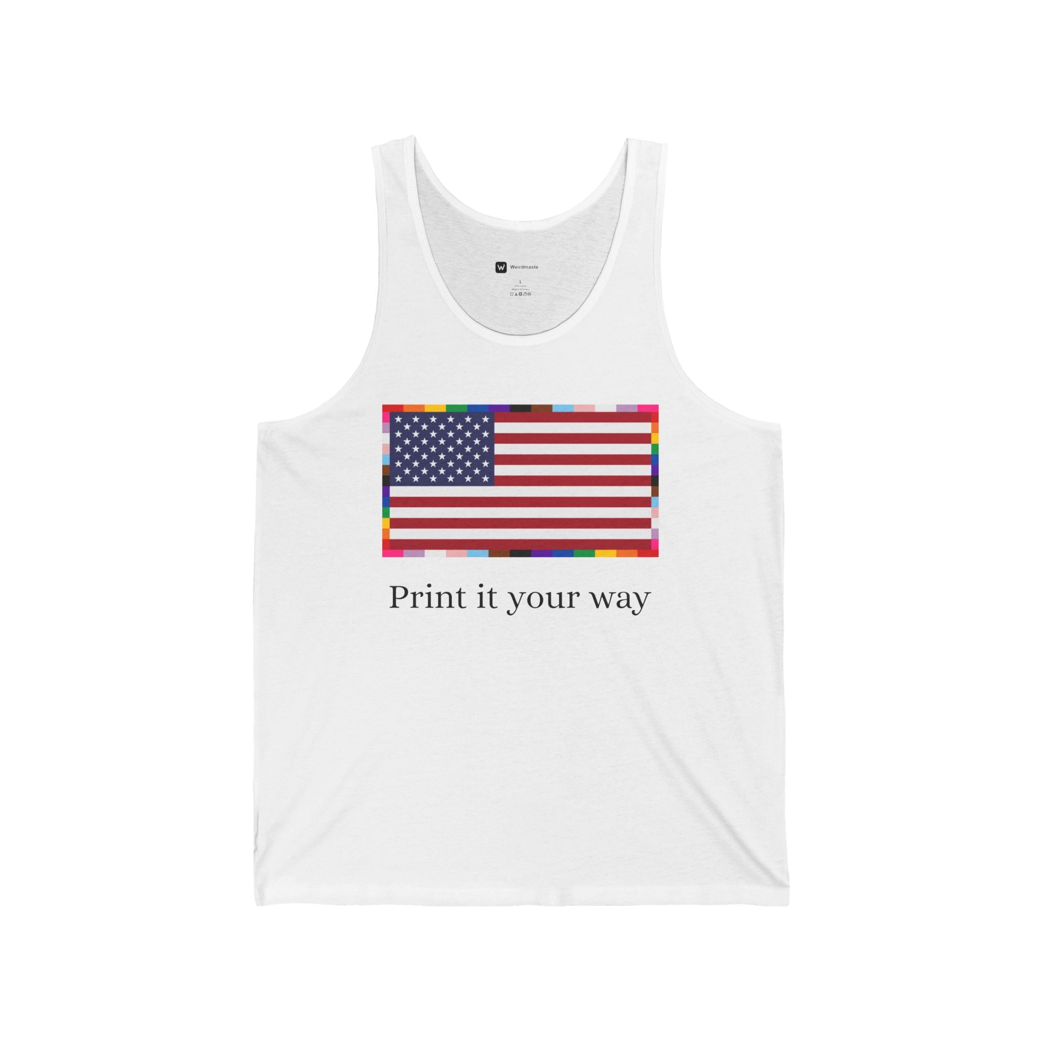 American Unity Flag Tank Top — Pride USA Patriotic Tank