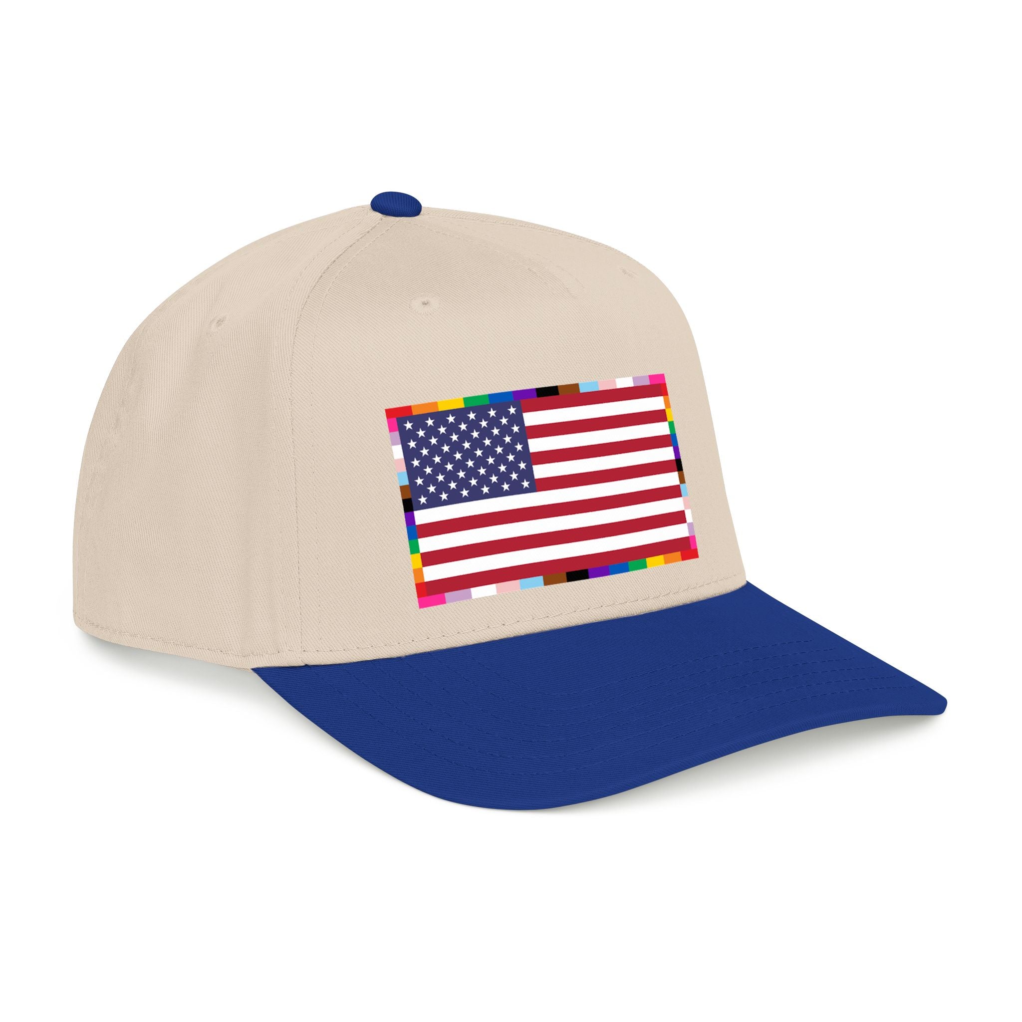American Unity Flag Baseball Cap - USA Patriotic LGBTQ+ Pride
