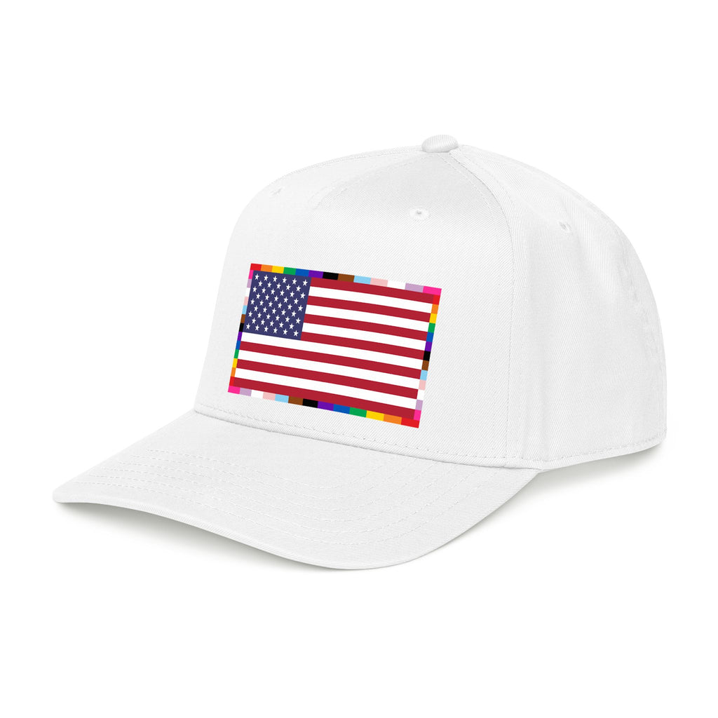 American Unity Flag Baseball Cap - USA Patriotic LGBTQ+ Pride