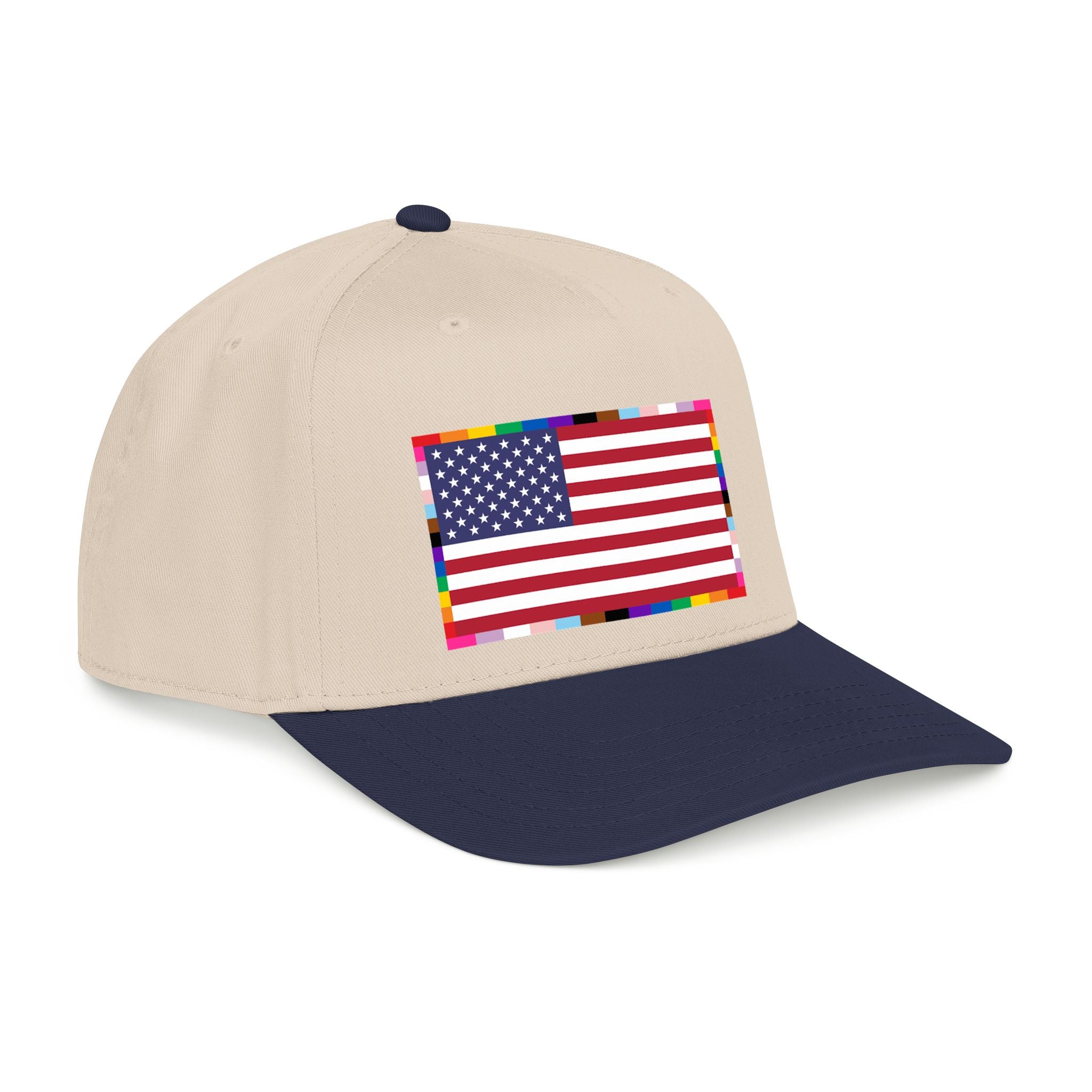 American Unity Flag Baseball Cap - USA Patriotic LGBTQ+ Pride