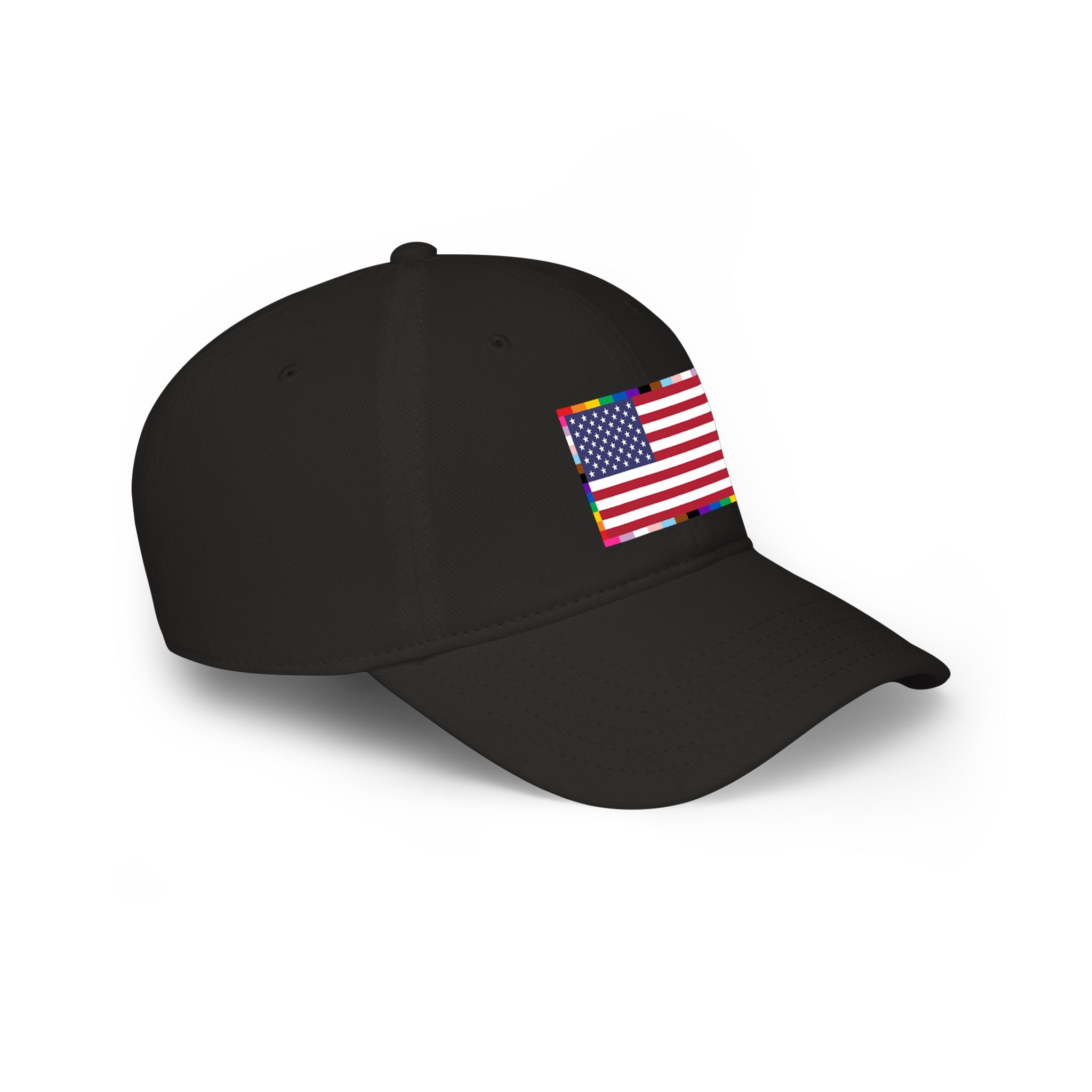 American Unity Flag Baseball Cap — USA Flag, LGBTQ+ Pride Diversity Inclusion