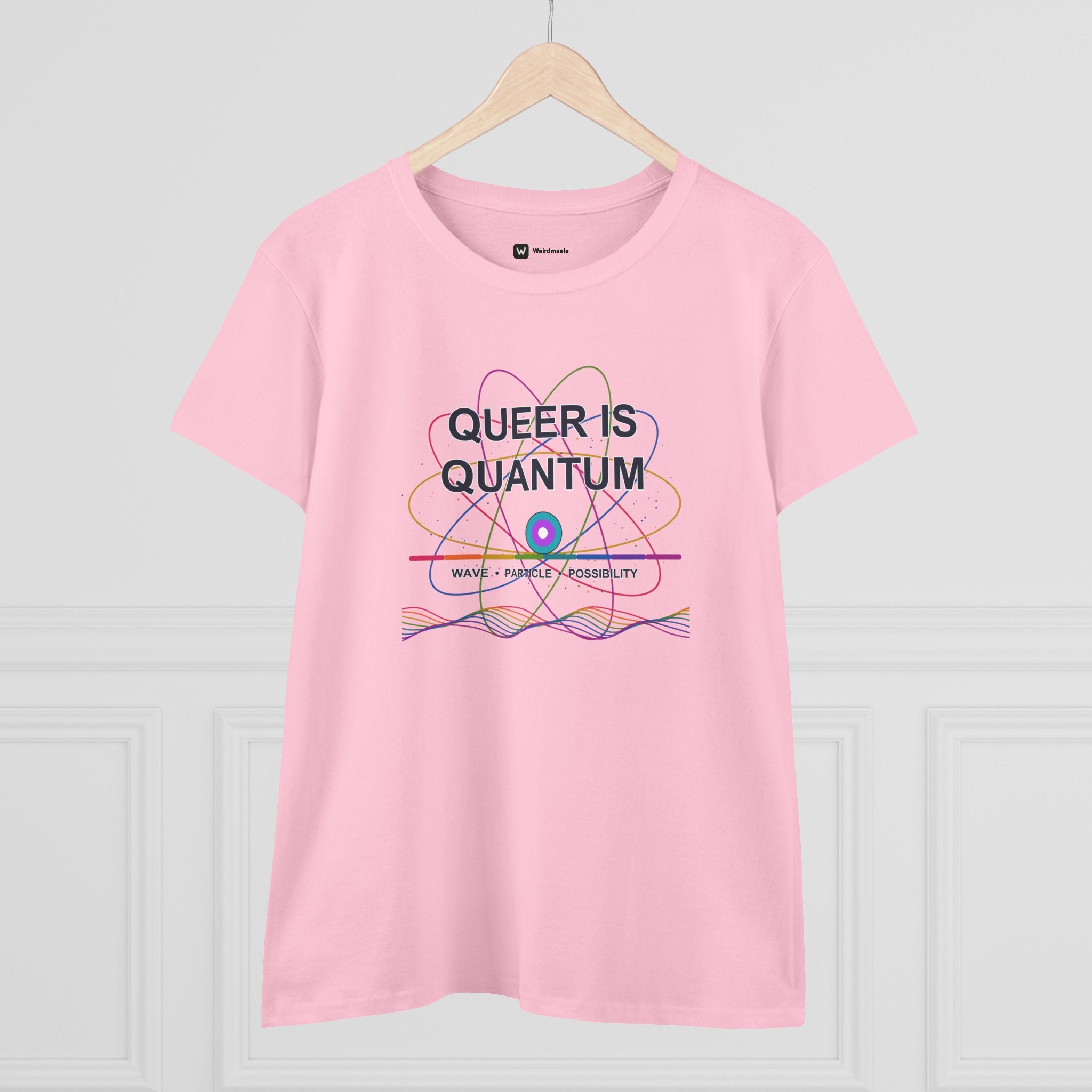 Women's Cotton Tee - Queer is Quantum- LGBTQ+ Pride Diversity Inclusion