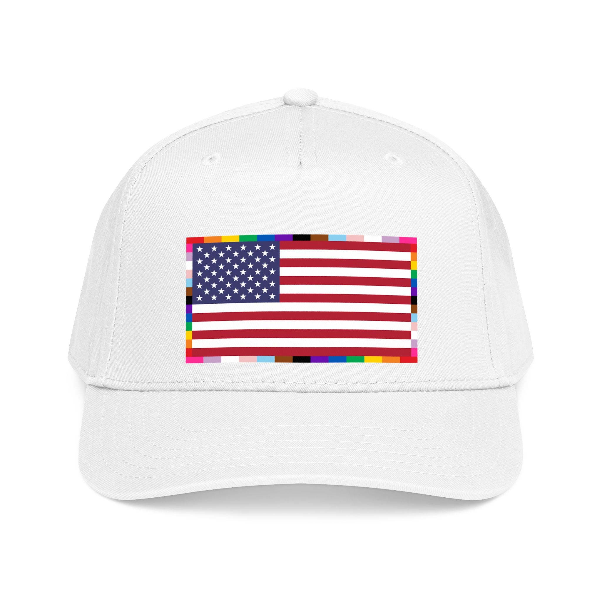 American Unity Flag Baseball Cap - USA Patriotic LGBTQ+ Pride