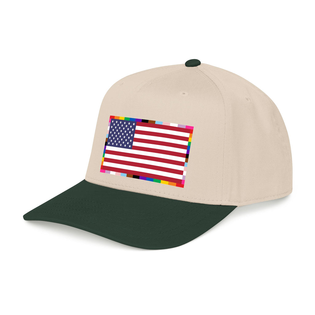 American Unity Flag Baseball Cap - USA Patriotic LGBTQ+ Pride