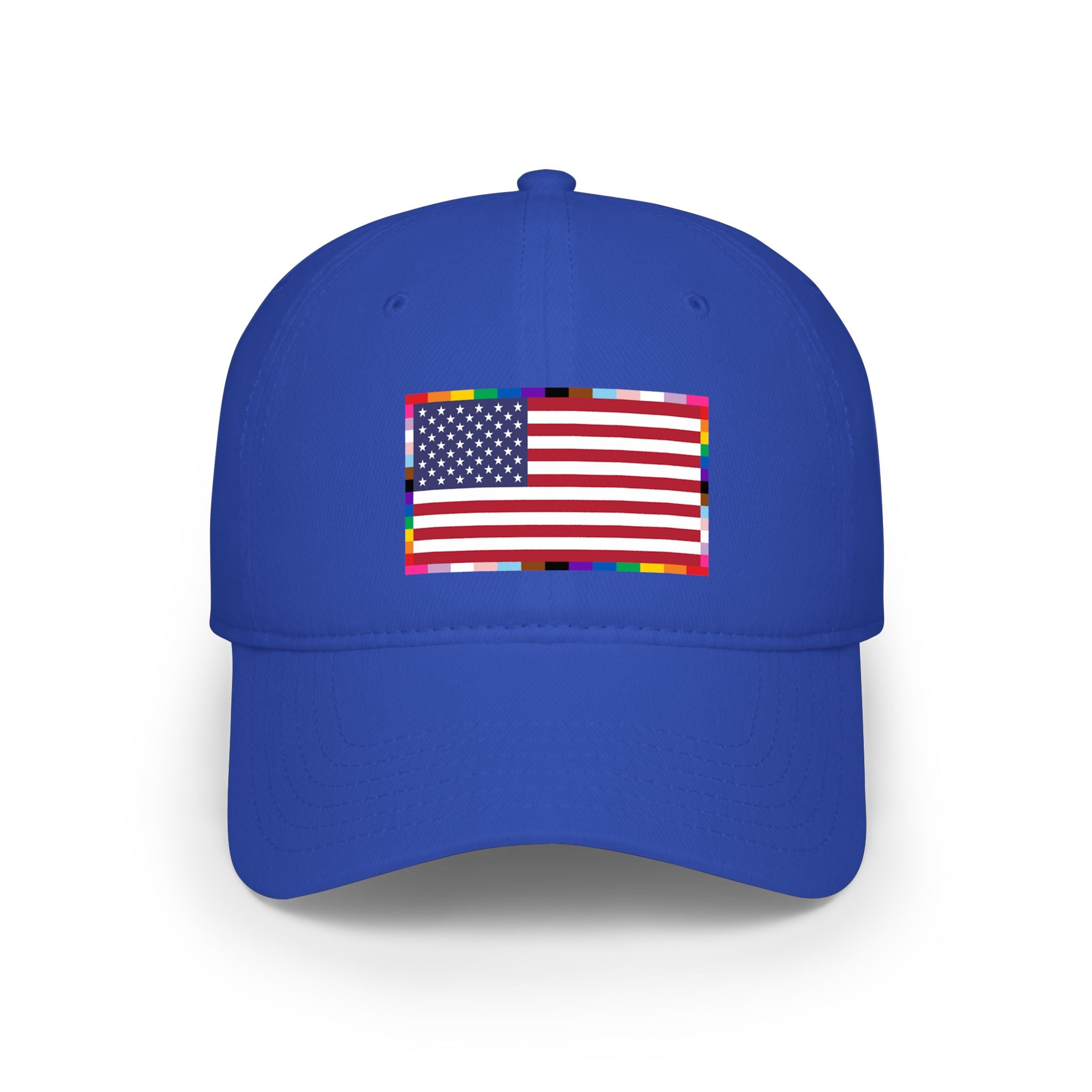 American Unity Flag Baseball Cap — USA Flag, LGBTQ+ Pride Diversity Inclusion