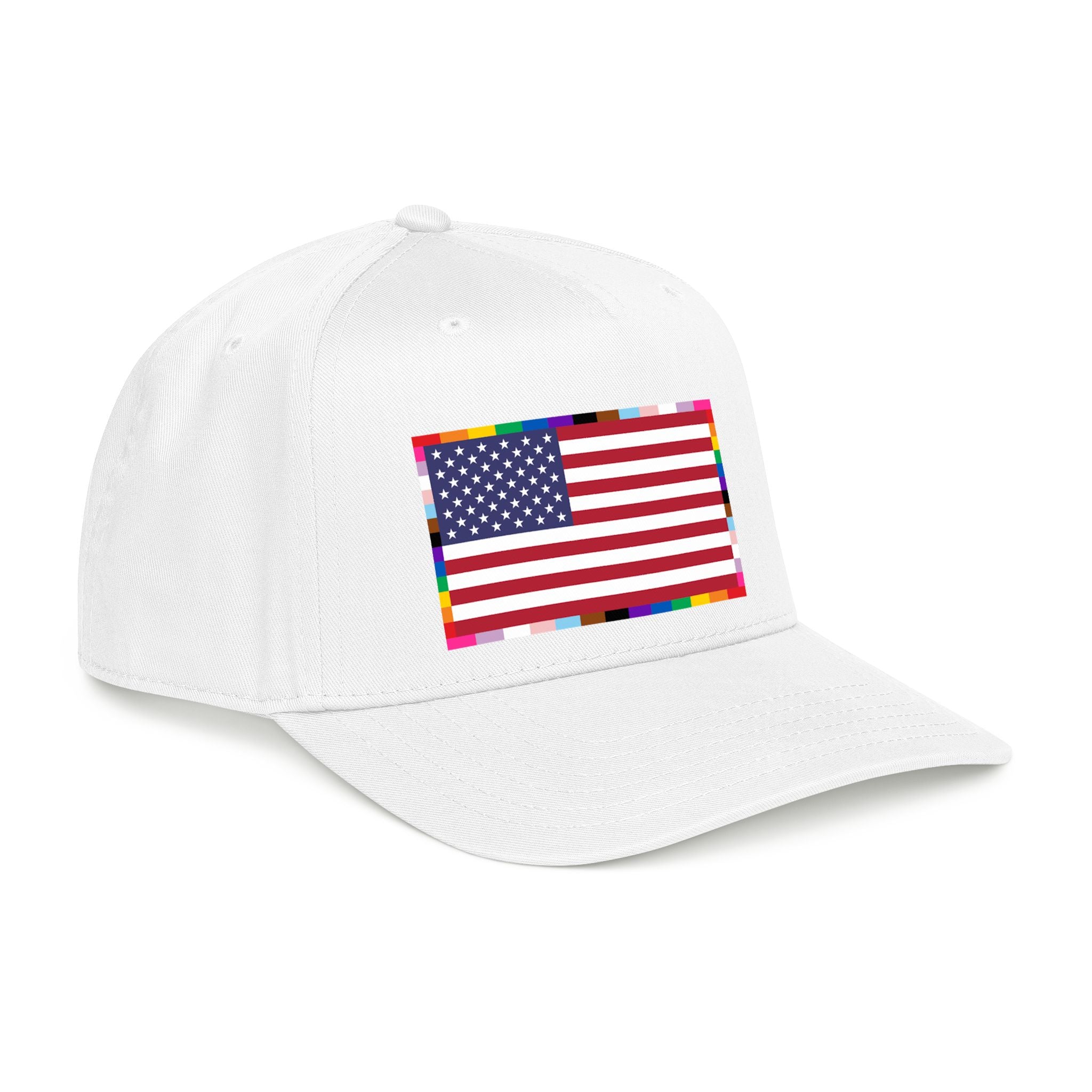 American Unity Flag Baseball Cap - USA Patriotic LGBTQ+ Pride