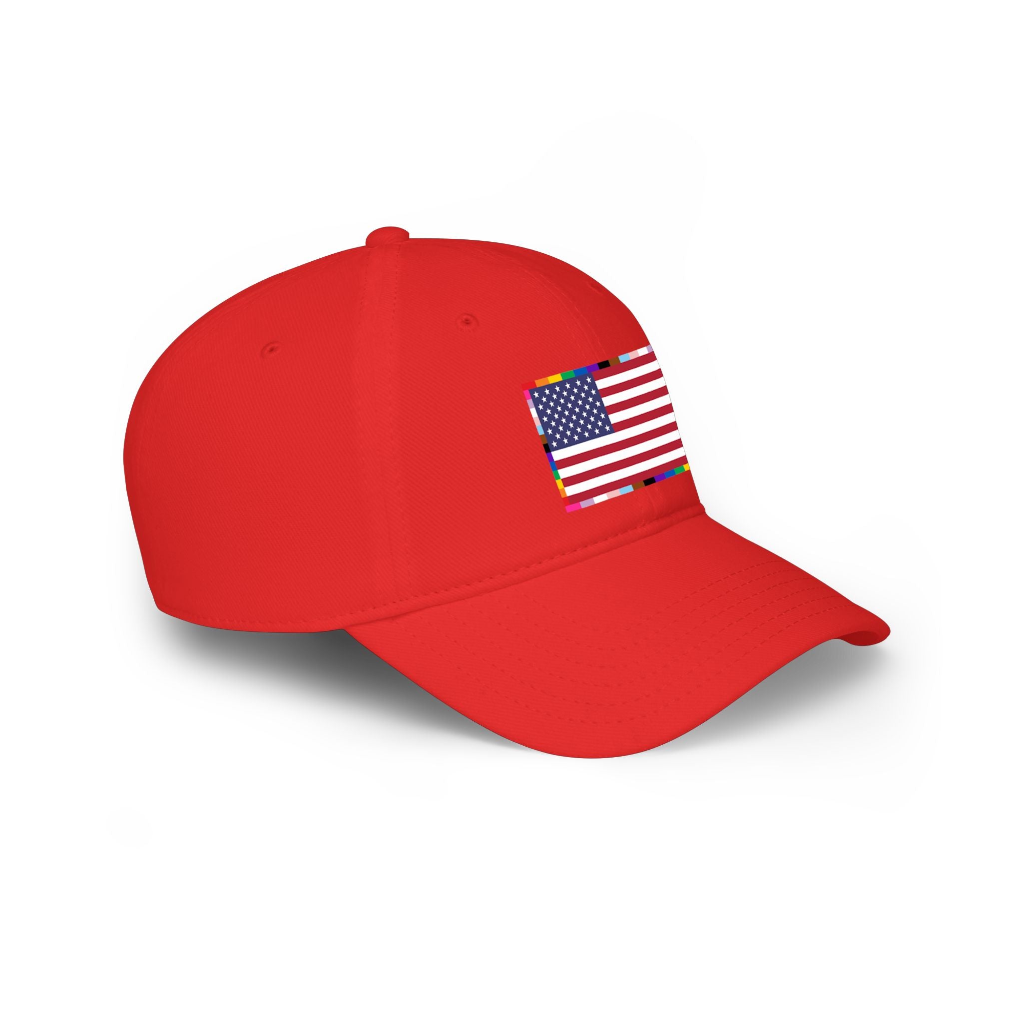 American Unity Flag Baseball Cap — USA Flag, LGBTQ+ Pride Diversity Inclusion