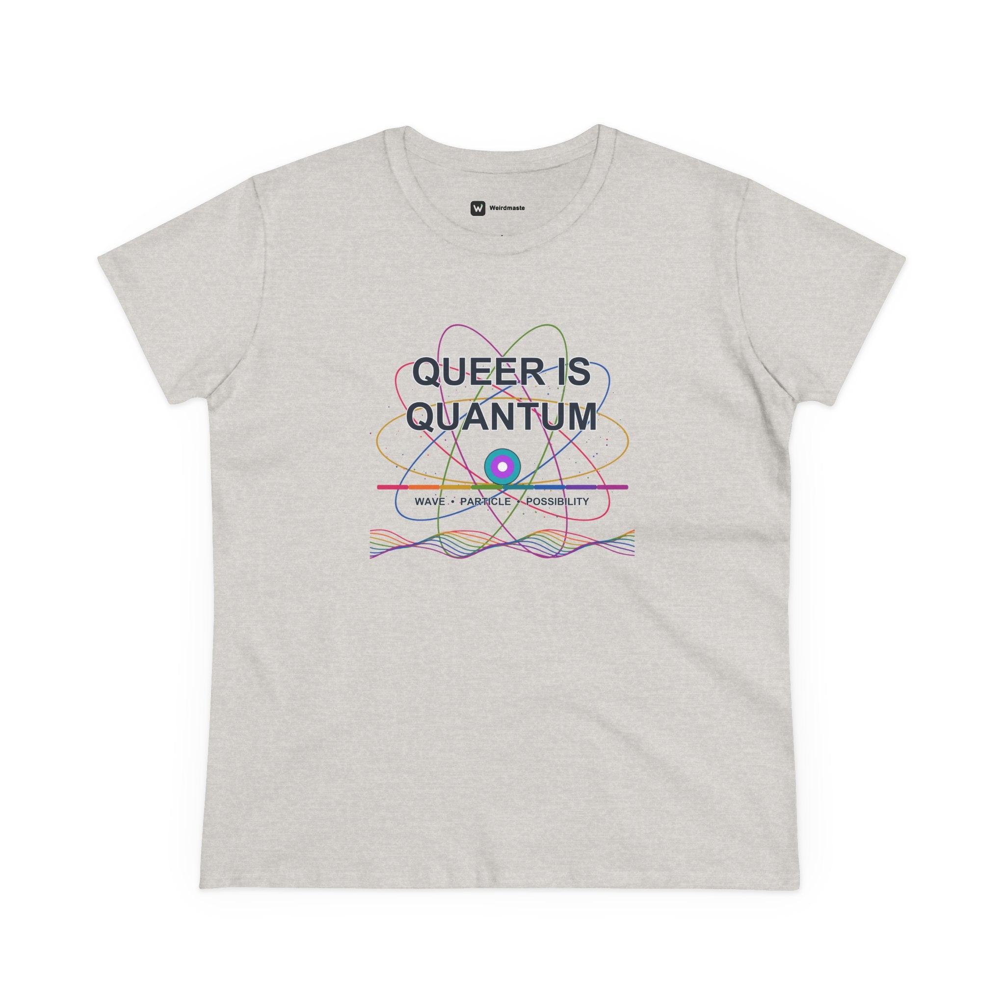 Women's Cotton Tee - Queer is Quantum- LGBTQ+ Pride Diversity Inclusion