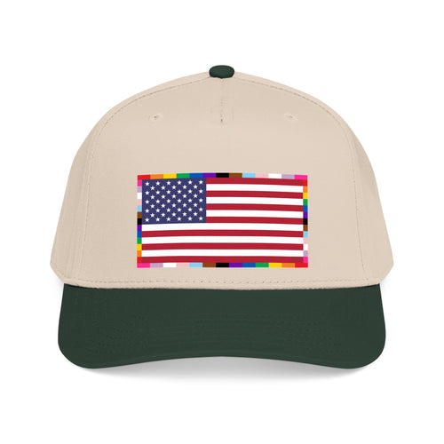 American Unity Flag Baseball Cap - USA Patriotic LGBTQ+ Pride