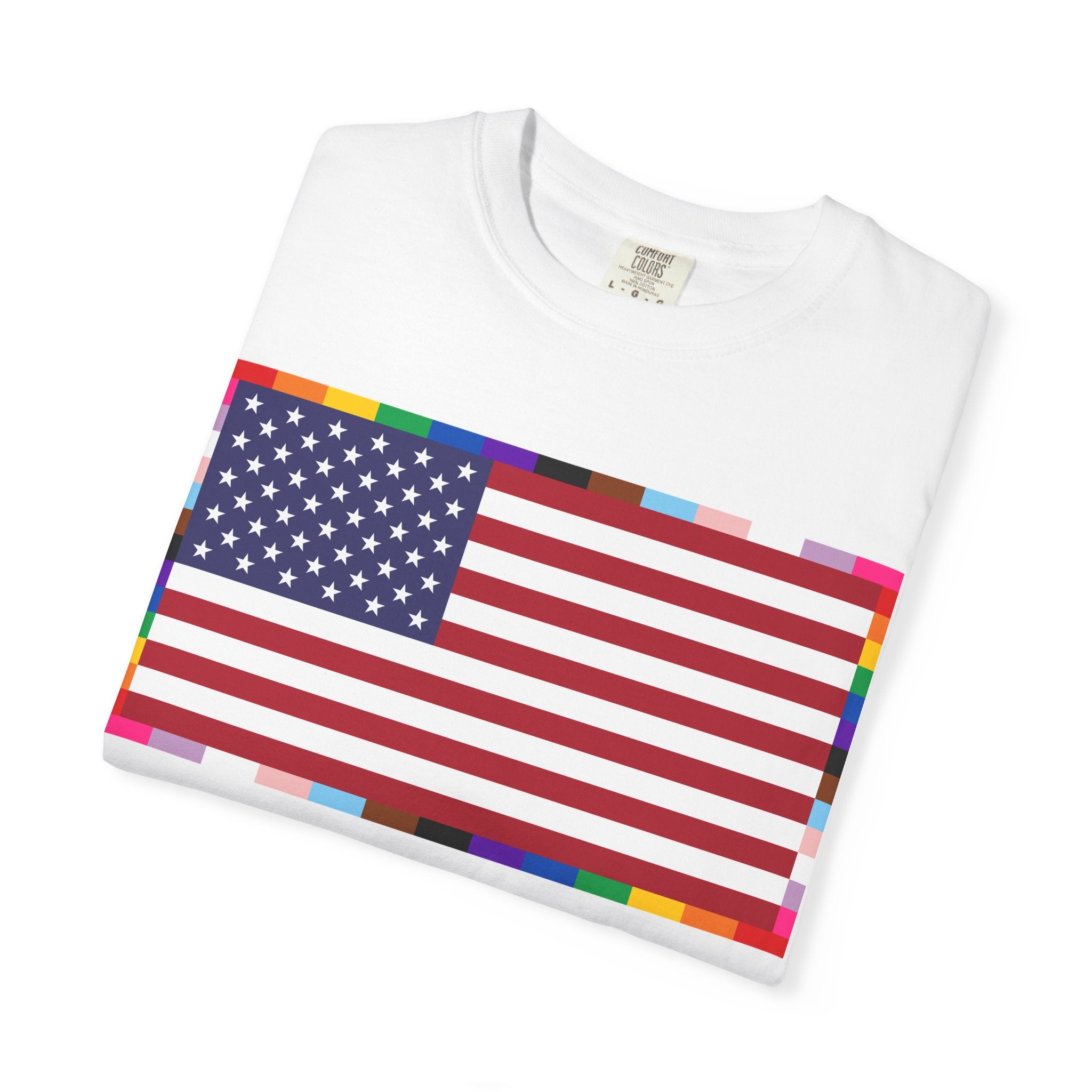 American Flag Graphic T-Shirt — "Print it your way" Patriotic Tee